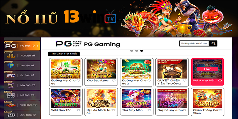 Khám phá thế giới nổ hũ 13win hấp dẫn săn hũ mỏi tay